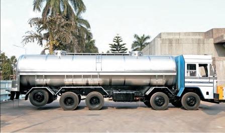 Road milk tanker